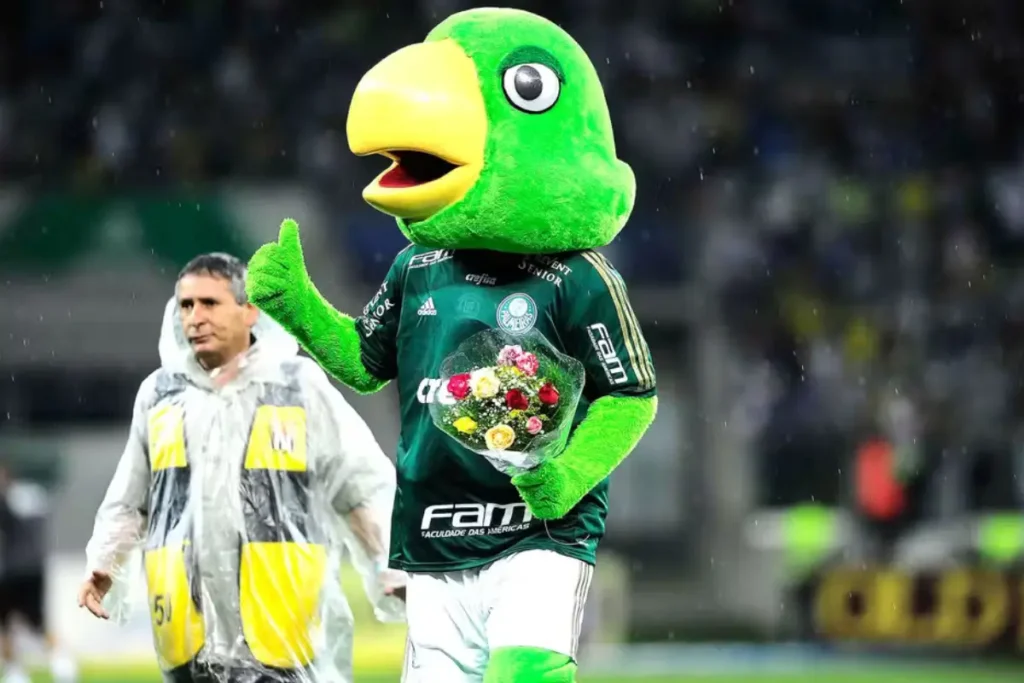 mascote periquito do palmeiras